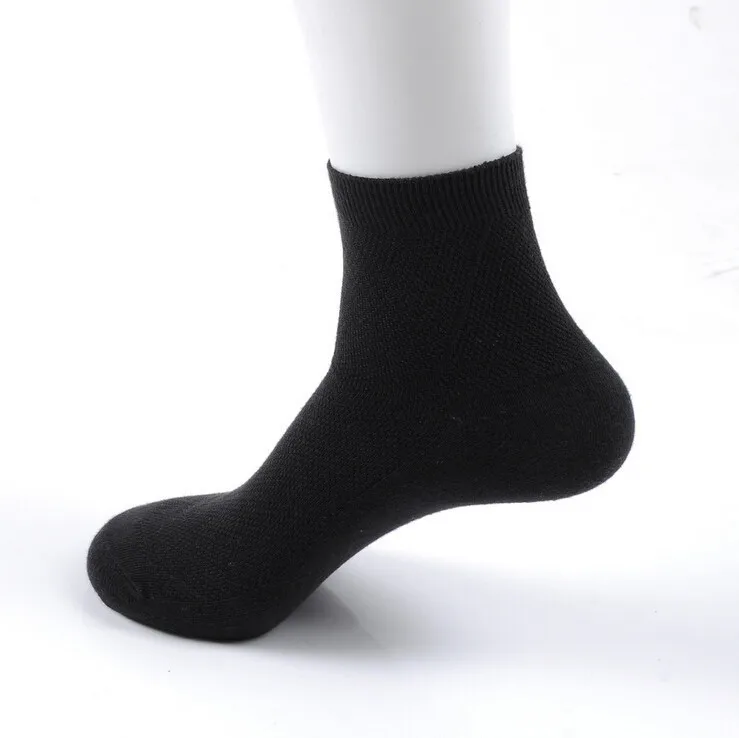 Весенне-осенние мужские деловые хлопковые носки, Брендовые мужские дышащие сетчатые носки, хлопковые носки высокого качества, 6 пар/лот, S256 - Цвет: Black