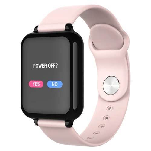 B57 женские умные часы 1,3 ips монитор сердечного ритма кровяное давление, умные часы Y77 водонепроницаемый смарт-браслет B57C SmartBand - Цвет: Розовый