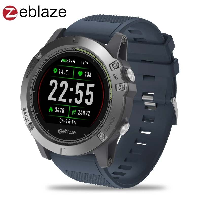 Upgrade Zeblaze VIBE 3 HR Color Display IPS Smartwatch IP67 Waterproof Wearable Device Heart Rate Monitor Outdoor Smart Watch