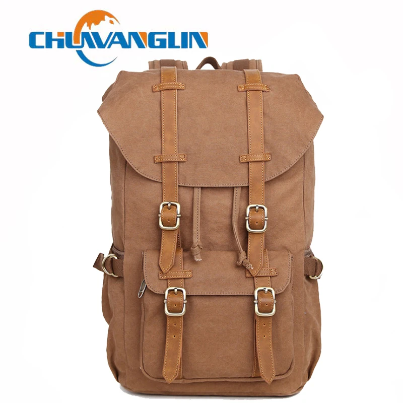 

Chuwanglin canvas backpack fashion male backpacks mochila masculina Large capacity men's travel bag school bags backpack men A90