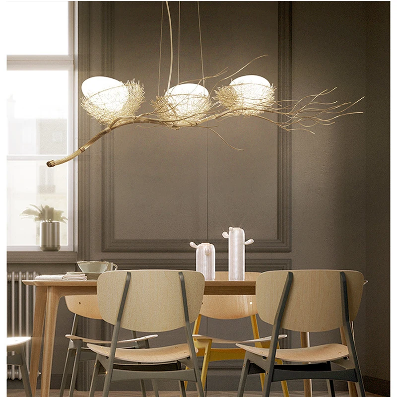 

Bird's nest chandelier lighting modern led AC 90V-260V E27 chandeliers for dining room for living room