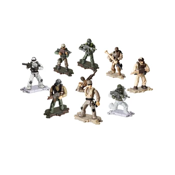 

1:36 scale Modern military army Specia Force action figures mega block ww2 weapon gun building bricks toys for boys gifts