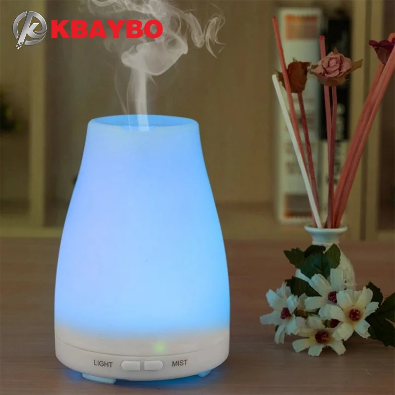 Ultrasonic Humidifier Aromatherapy Oil Diffuser Cool Mist With Color LED Lights Essential Oil Diffuser Waterless Auto