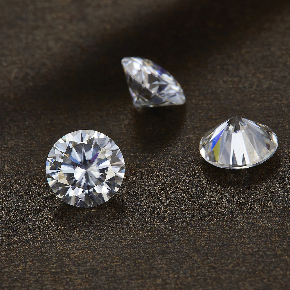Цветной Муассанит NiceGems 0 1 CTW отличные Сердца и стрелы цветной 3 мм свободный