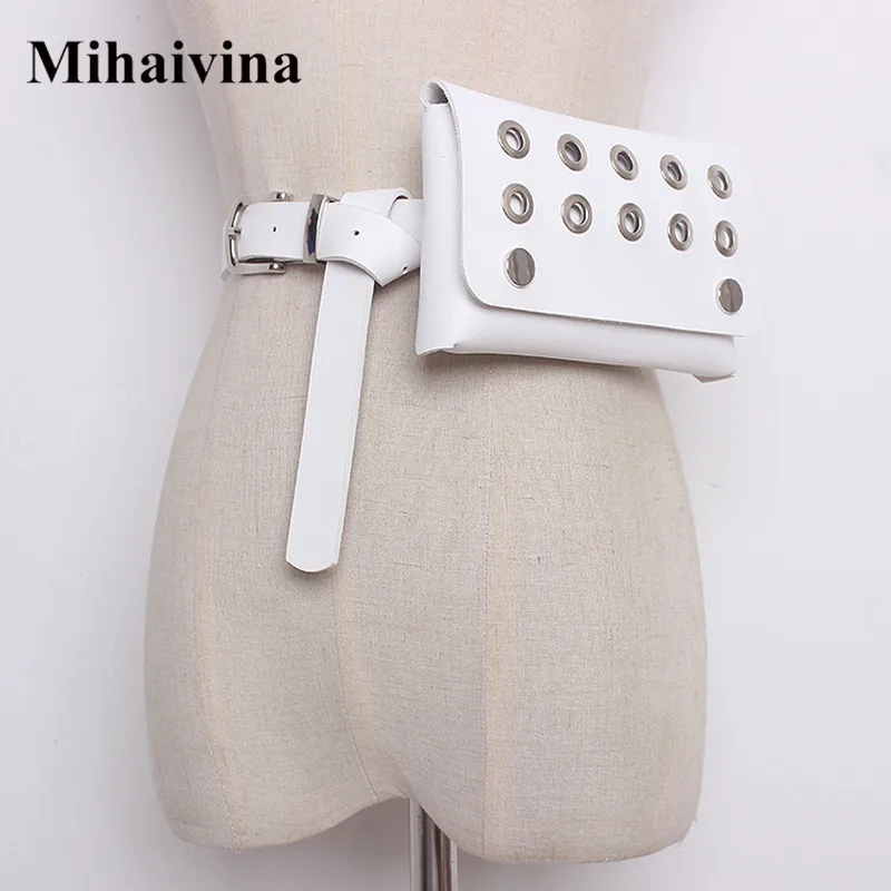 

Mihaivina Fashion Women Waist Pack Femal Belt Bag Hollow Phone Pouch Bags Brand Design Female Waist Bag Ladies Fanny Pack Bolosa