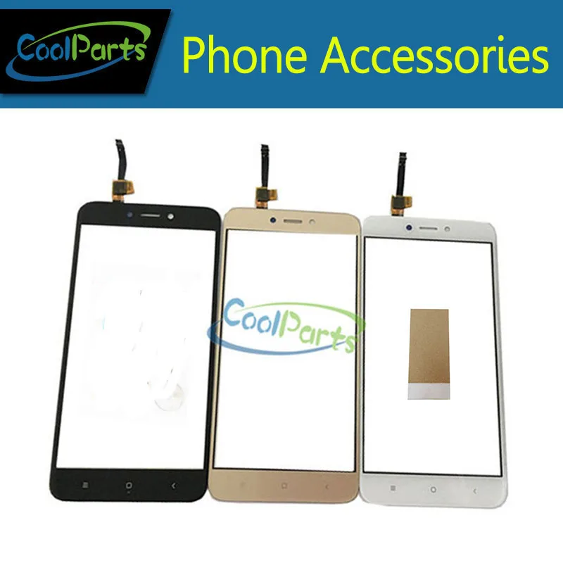 

10PC/Lot 5.0Inch For Xiaomi Redmi 4X Redmi4X Touch Screen Digitizer Touch Panel Lens Glass With Tape Black White Gold Color