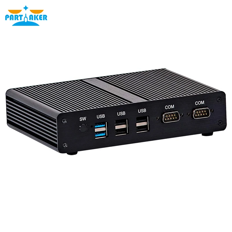 P8 Fanless Mini PC Mini Computers Windows 10 Pro Linux Ubuntu Intel Quad Core J1900 2 1