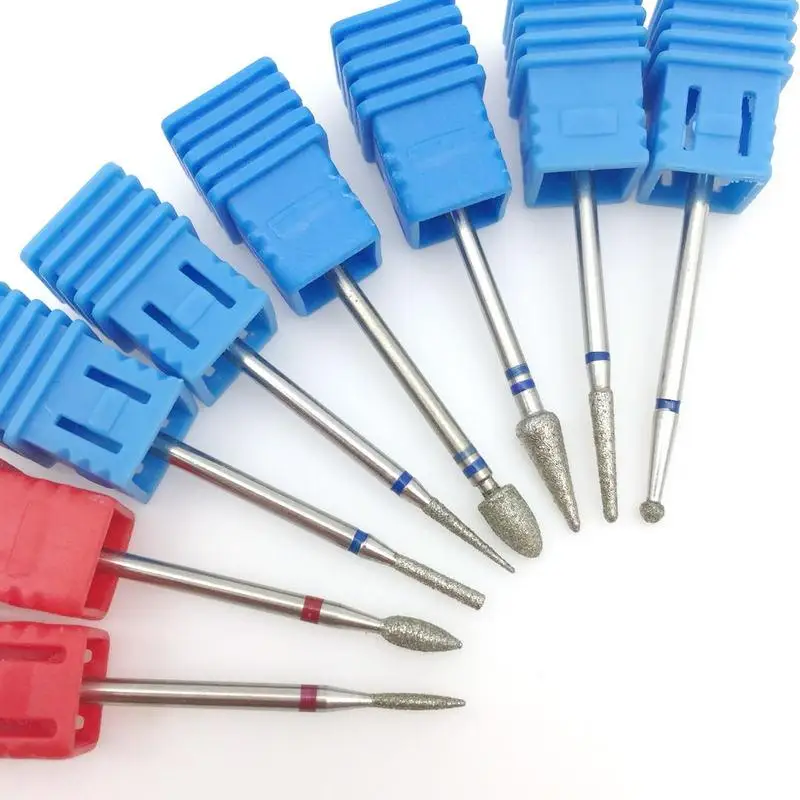

8 Style Diamond Nail Drill Bits Milling Cutter Burr Electric Drill Manicure Machine Nail Art Accessories Nail Clean Files