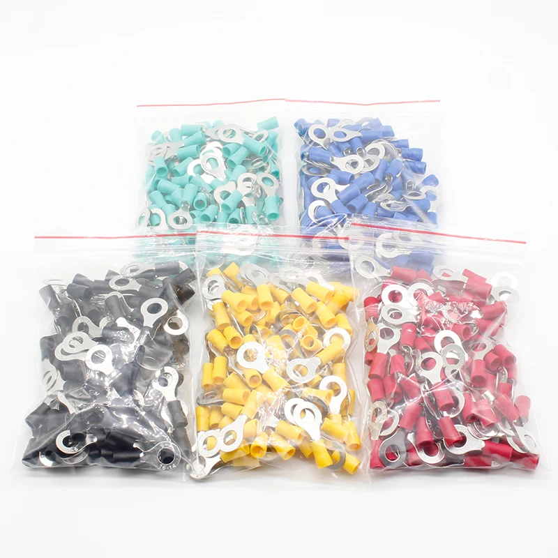 

RV2-6 Ring insulated terminal Cable Wire Connector Electrical Crimp Terminal