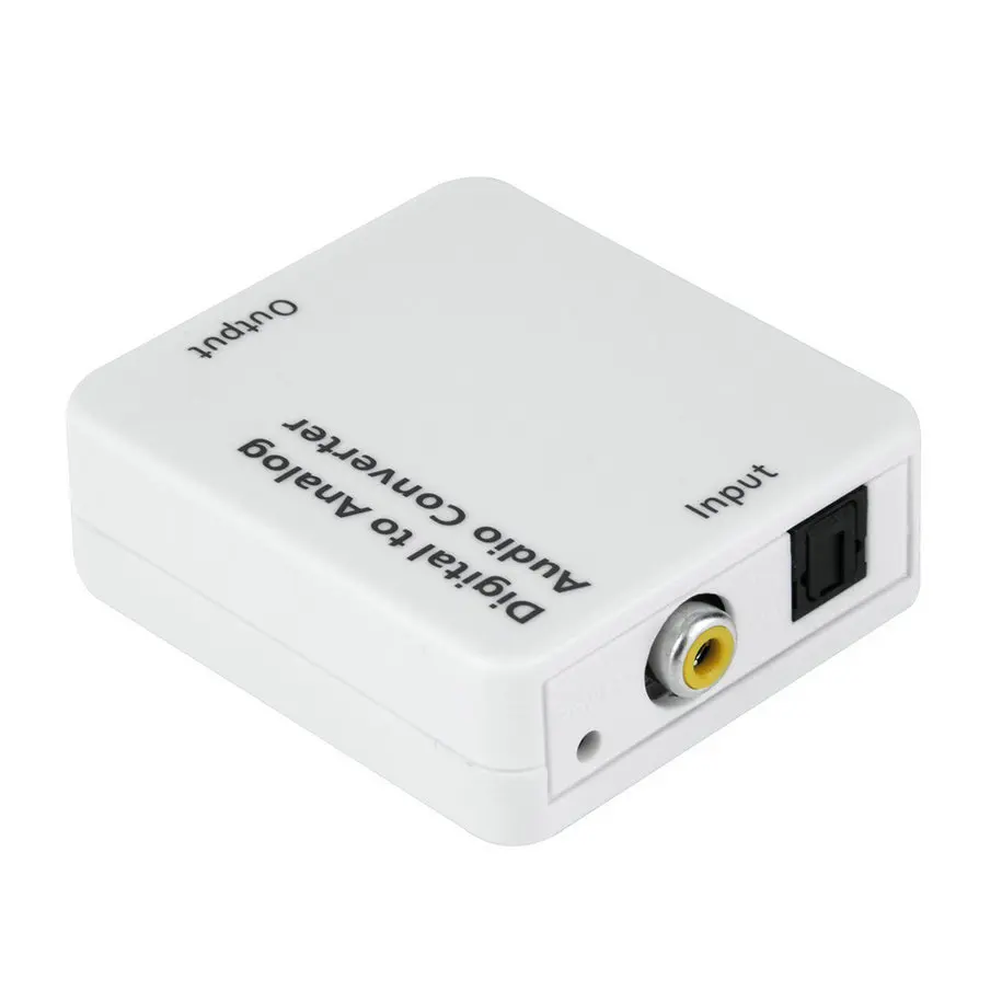 Оптический SPDIF/коаксиальный цифровой к RCA L/R аналоговый преобразователь для