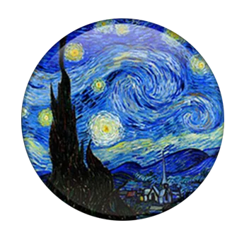 5pcs16mm20mm25mmVan Gogh картина Звездная ночь Винсента ручной работы фото стеклянный капельный стиль Кабошоны Ювелирные изделия Аксессуары