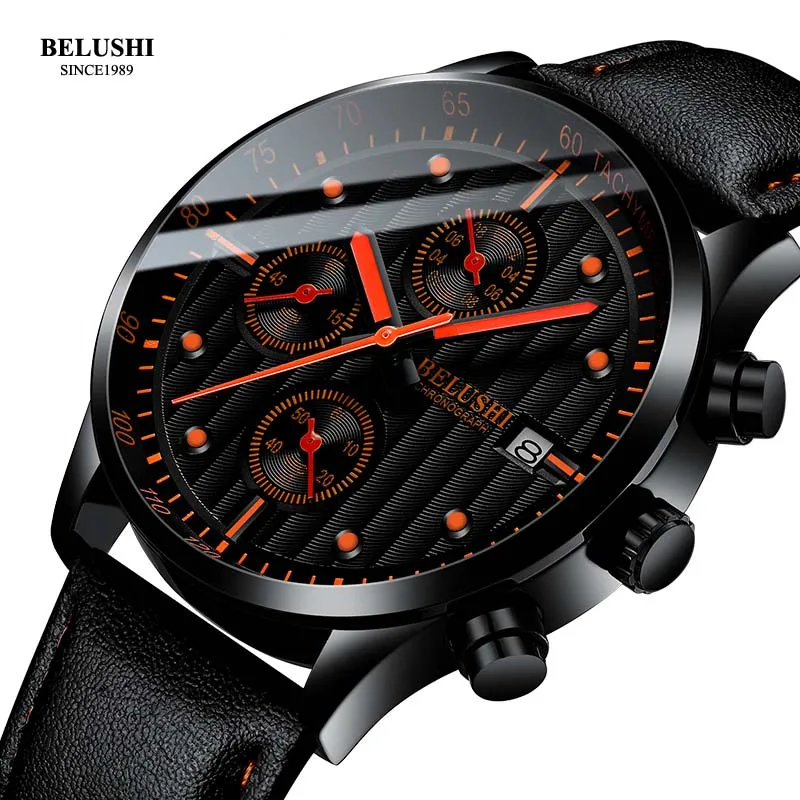 

BELUSHI Classical Sports Men Watch Top Brand Luxury Waterproof Auto Date Male Analog Quartz Wrist Watches Relogio Masculino