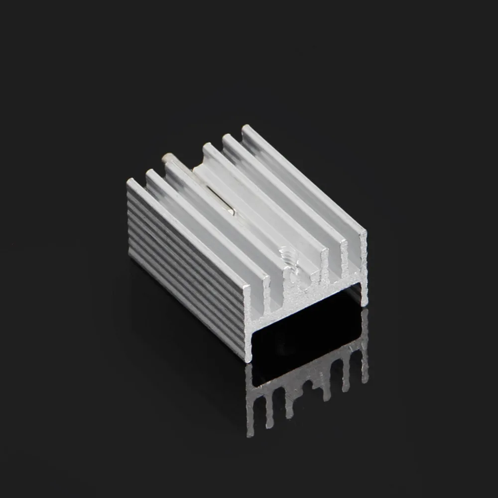 

NoEnName_Null 10Pcs Aluminum Heatsink Transistor Radiator With Needle for Transistors New