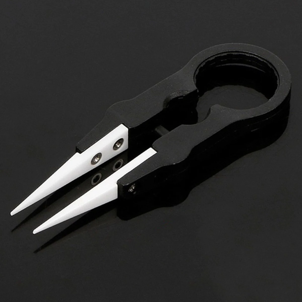 

Brand New Heat Resistant DIY Multifunctional Screwdriver Pointed Tip Ceramic Tweezers Stainless Steel Handle