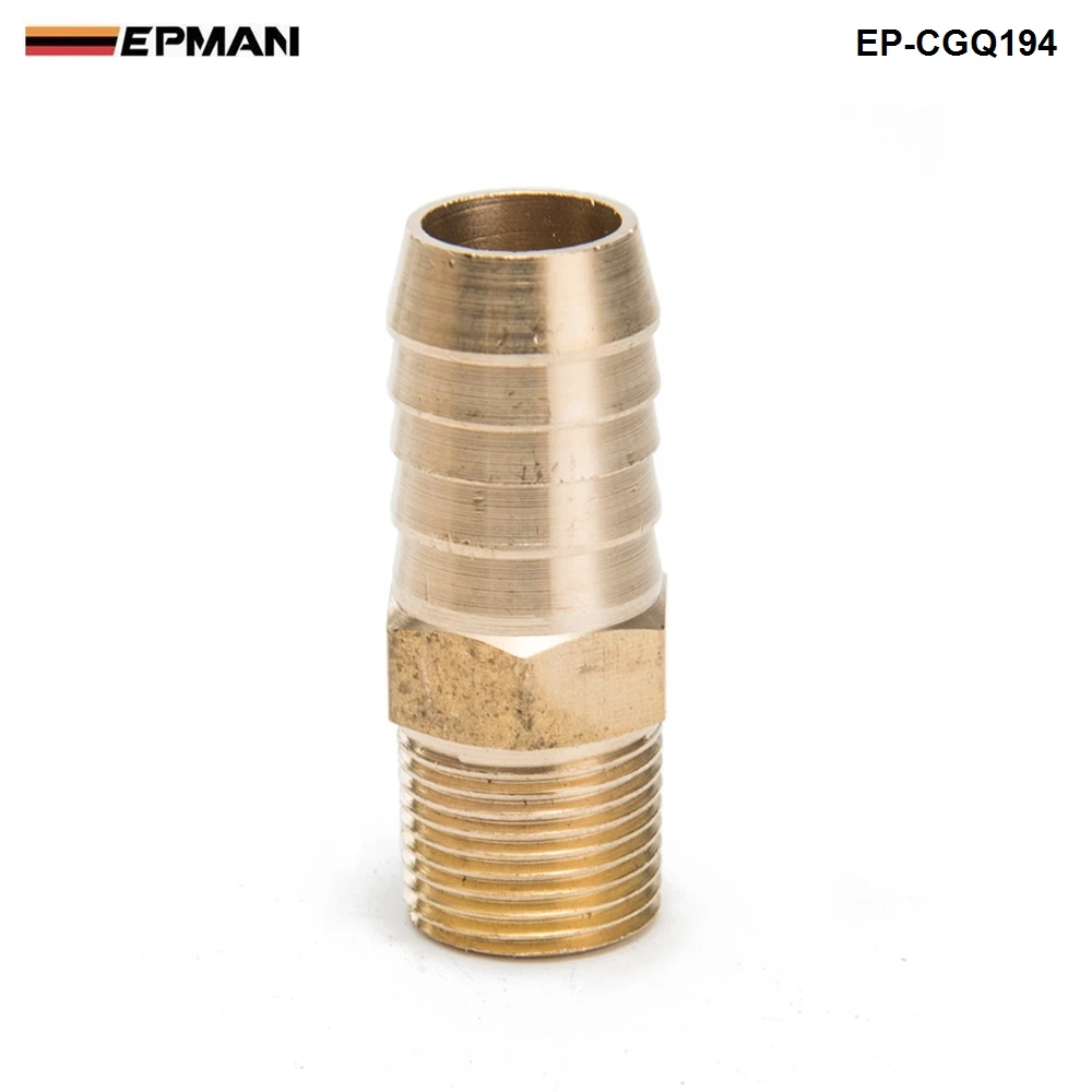 EPMAN -  Brass Barb Fitting Coupler 5/8" Hose ID x 3/8" Male NPT Fuel Gas Water  EP-CGQ194