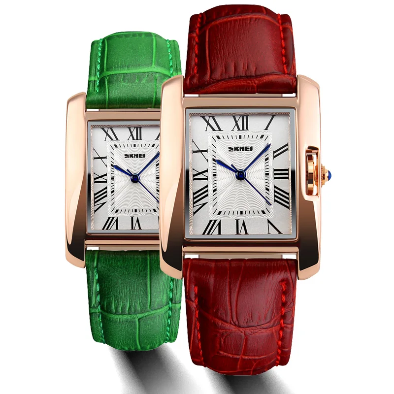 

2018 SKMEI Watch Women Brand Elegant Retro Watches Fashion Ladies Quartz Watches Clock Women Casual Leather Women's Wristwatches