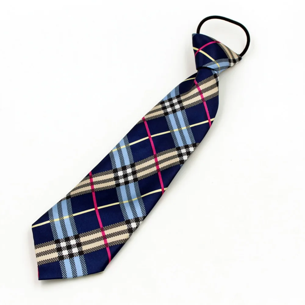 Лот 1шт. галстук для школьной формы мальчикам и девочкам. Рисунок шотландская сетка, галстук завязан, 9 цветов