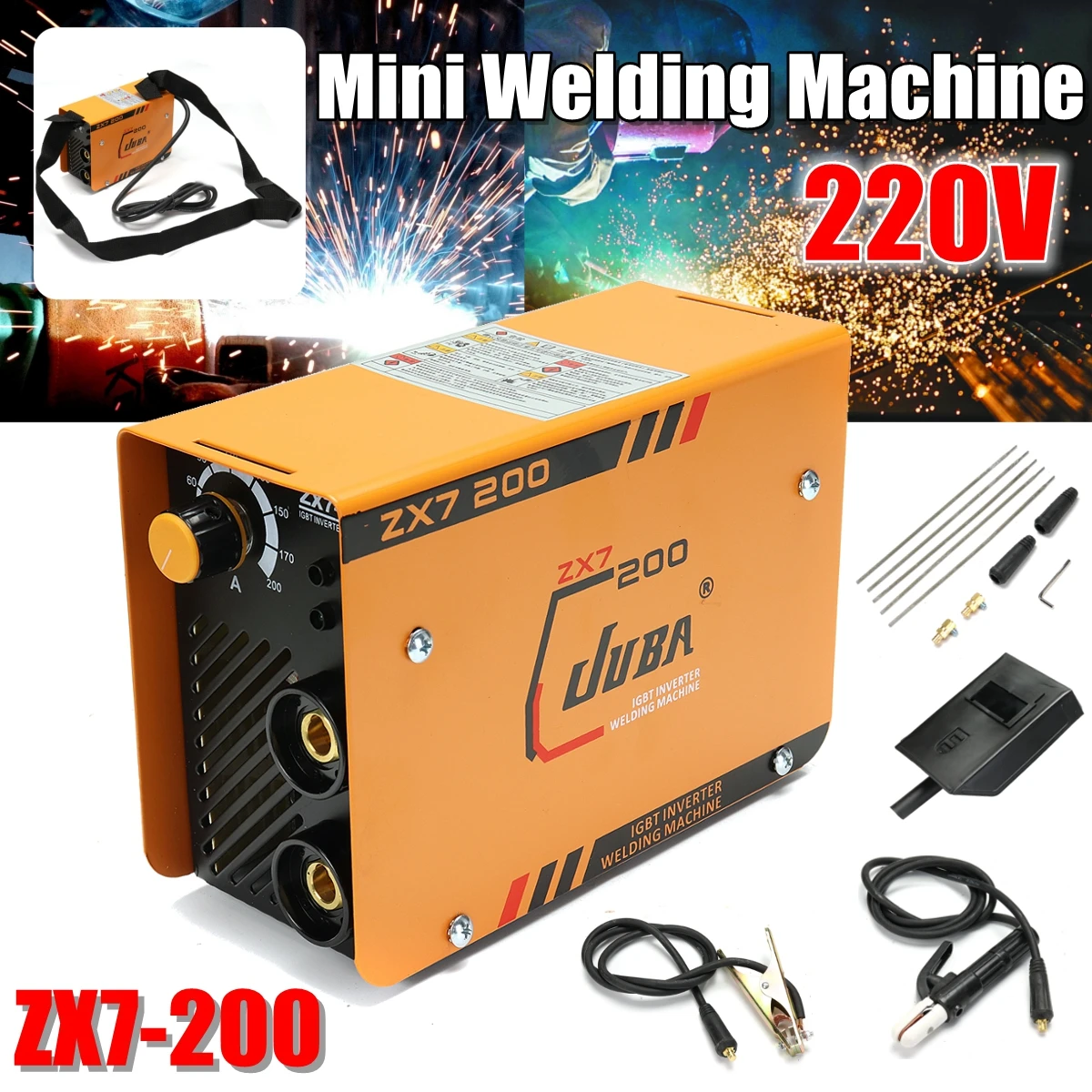 

Mini 220V Inverter AC Arc Welding Machine zx7-200 MMA Welder for Soldering Welding Working and Electric Working