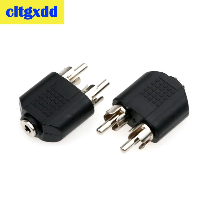

cltgxdd 1Pc 3.5 mm Female To 2 RCA Male Stereo Audio Adapter Connector Convertor Sound Voice Connector