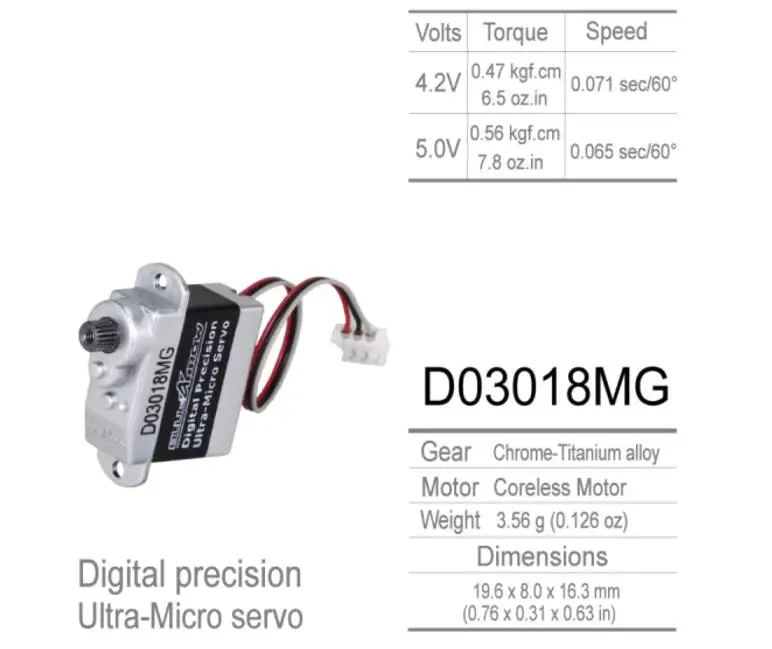 XK K130 2 4G Запчасти для радиоуправляемого вертолета Refit upgrade D03018MG mini metal gear servo