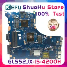 KEFU ZX50J For ASUS GL552JX laptop motherboard GL552JX FX-PLUS I5-4200H GTX960M tested 100% work original mainboard