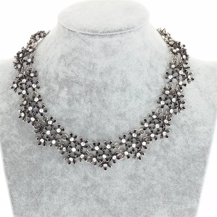 MINHIN,, элегантное женское ожерелье-чокер, античное золото/серебро, короткое ожерелье, винтажный аксессуар - Окраска металла: XL1071 silver