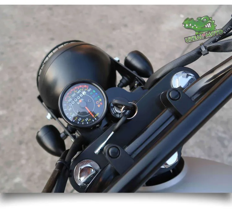 Retro motorcycles custom universal mini Stainless steel mechanical odometer speedometer mash