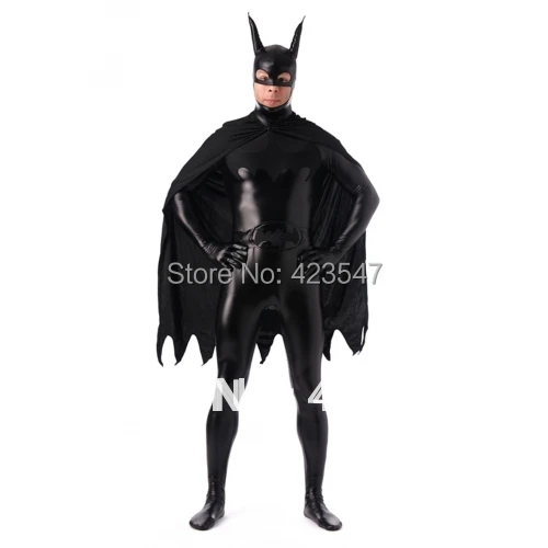 Black Metal Batman costume DC Comics Metallic Batman Superhero Costume Halloween Costumes