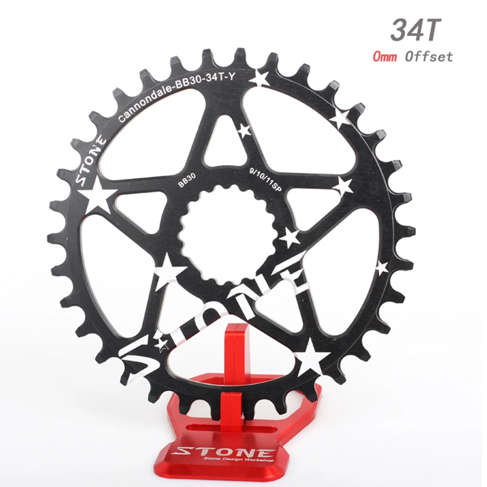 

Stone MTB Bike Circle Single Chainring 0mm Offset Direct Mount For Cannon dale SI SL BB30 Narrow wide Bicycle Chainwheel Parts