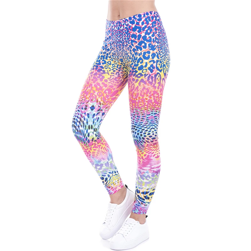 2017 Women High Waist Skinny Leggins Funny Basic Casual Fit Leggings