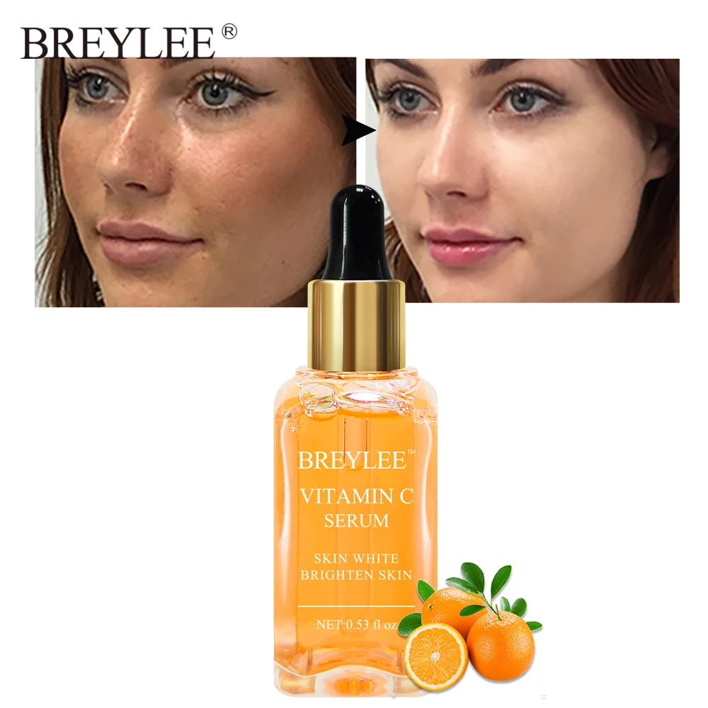 Us 327 54 Offbreylee Natural Vitamin C Serum Brighten Face Skin Care Fade Dark Spots Freckle Anti Aging Whitening Serum Skin Care 15ml In Serum