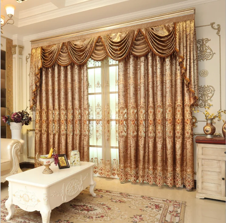 

Edinburgh European Style Water Soluble Embroidery Curtains for Living Dining Room Bedroom