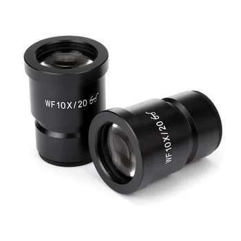 

2PCS WF10X Microscope Eyepieces for Stereo Microscope With Reticle Wide Field High Eyepoint Eyepiece Lens Ocular Accessories