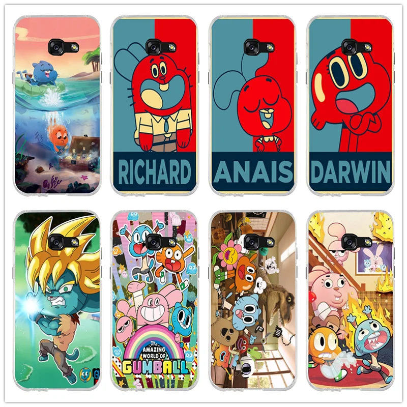 

The Amazing World of Gumball Mobile Phone Cases For Samsung Galaxy A3 A5 A7 J5 J7 J3 2017 J1 J2 2016 Soft TPU Back Cover Coque