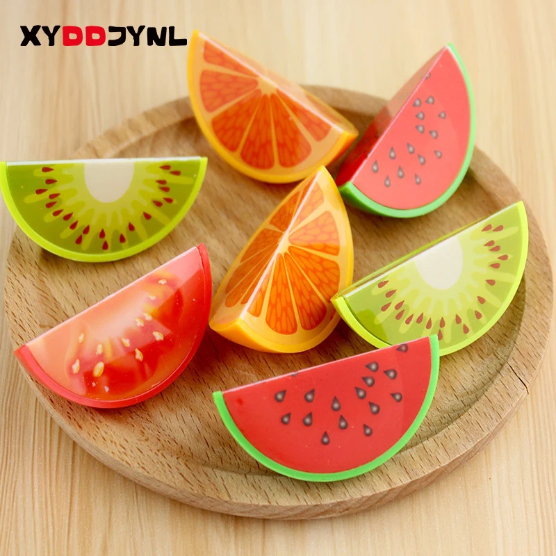 

3Pcs Creative Fruit Mini Pencil Sharpener Kawaii Stationery Sharpener Knife Papelaria Cute School Supplies Material Escolar