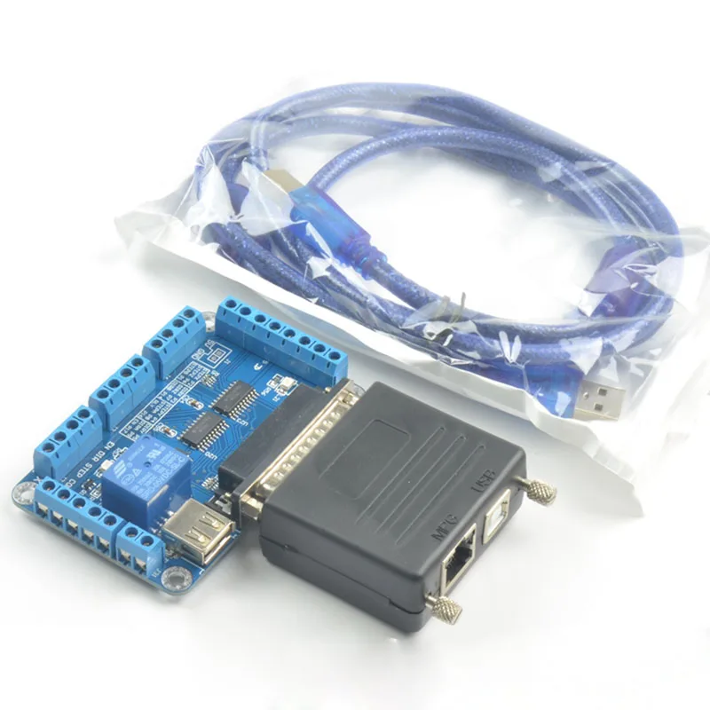Бесплатная доставка 6 осевой USB Поворотный параллельный порт MACH3 200 кГц LPT адаптер