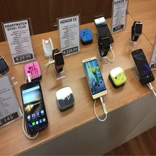 10port alarm system micro usb and usb c smartphone anti theft security display holder stand