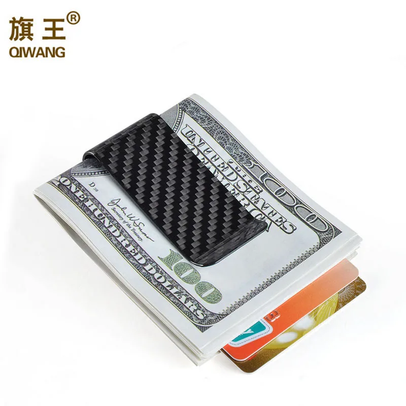 

Switzerland Men Loved 100% Real Carbon Fiber Money Clips Wallet Luxury Carbon Fiber Slim Money Clip High Quality Clip Wallet