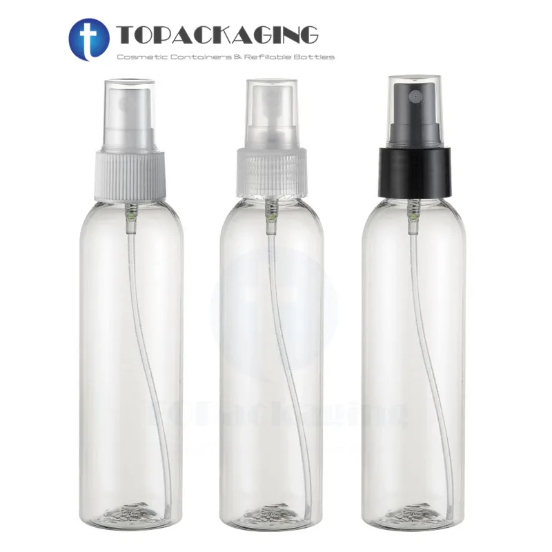 

30PCS*150ML Spray Pump Bottle Empty Sample Perfume Plastic Refillable Packing Transparent Cosmetic Mist Fine Atomizer Container