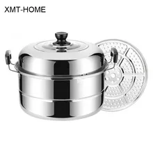 XMT-HOME кухонная утварь толстые суповые кастрюли пароварки кухонные варочные индукционные газовые Универсальные котлы кухонная утварь для варки кастрюли 1 шт