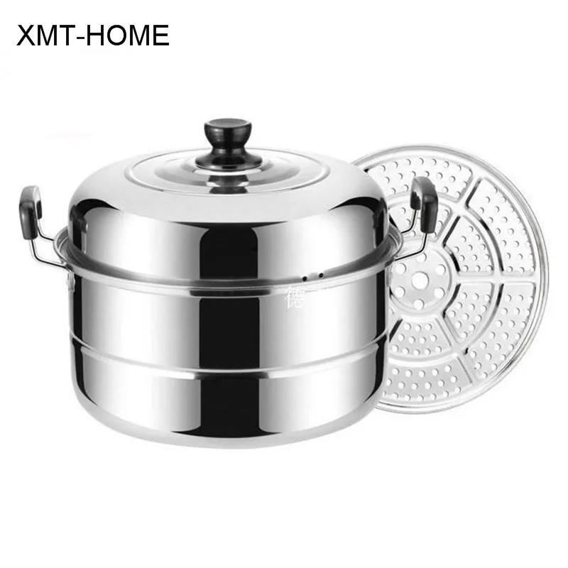 

XMT-HOME Kitchen utensil thick soup pots steamer pans kitchen cooking induction gas universal boilers brew cookware pots 1pc