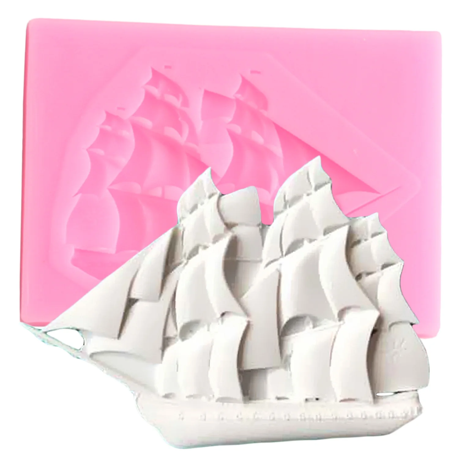 

Sailboat Cake Tool Baking Silicone Molds High Temperature DIY Cake Decorating Tools Fondant Chocolate Candy Moulds
