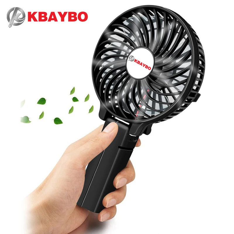 Foldable Hand Fans Battery Operated Rechargeable Handheld Mini Fan