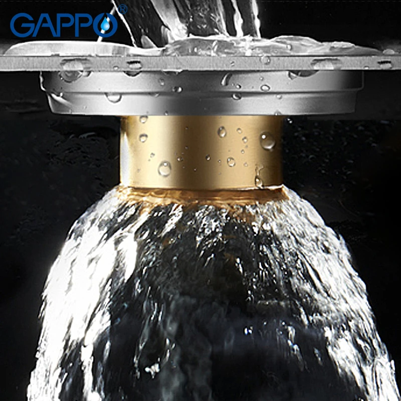 GAPPO Drains квадратный Ванная комната Душ сливной фильтр анти запах Ванна душевой