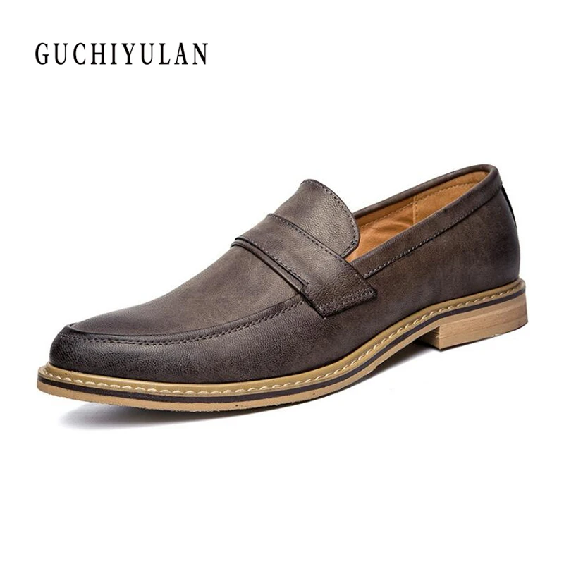 

Yellow Brown Men Leather Dress Shoes Business Formal Men Office Lace-up Oxford Shoes Form Men zapatos vestir piel hombre