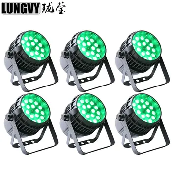 

Free Shipping 6pcs/Lot 18X12W Waterproof Dj Lighting Outdoor Led Zoom Par Light Led Par Can