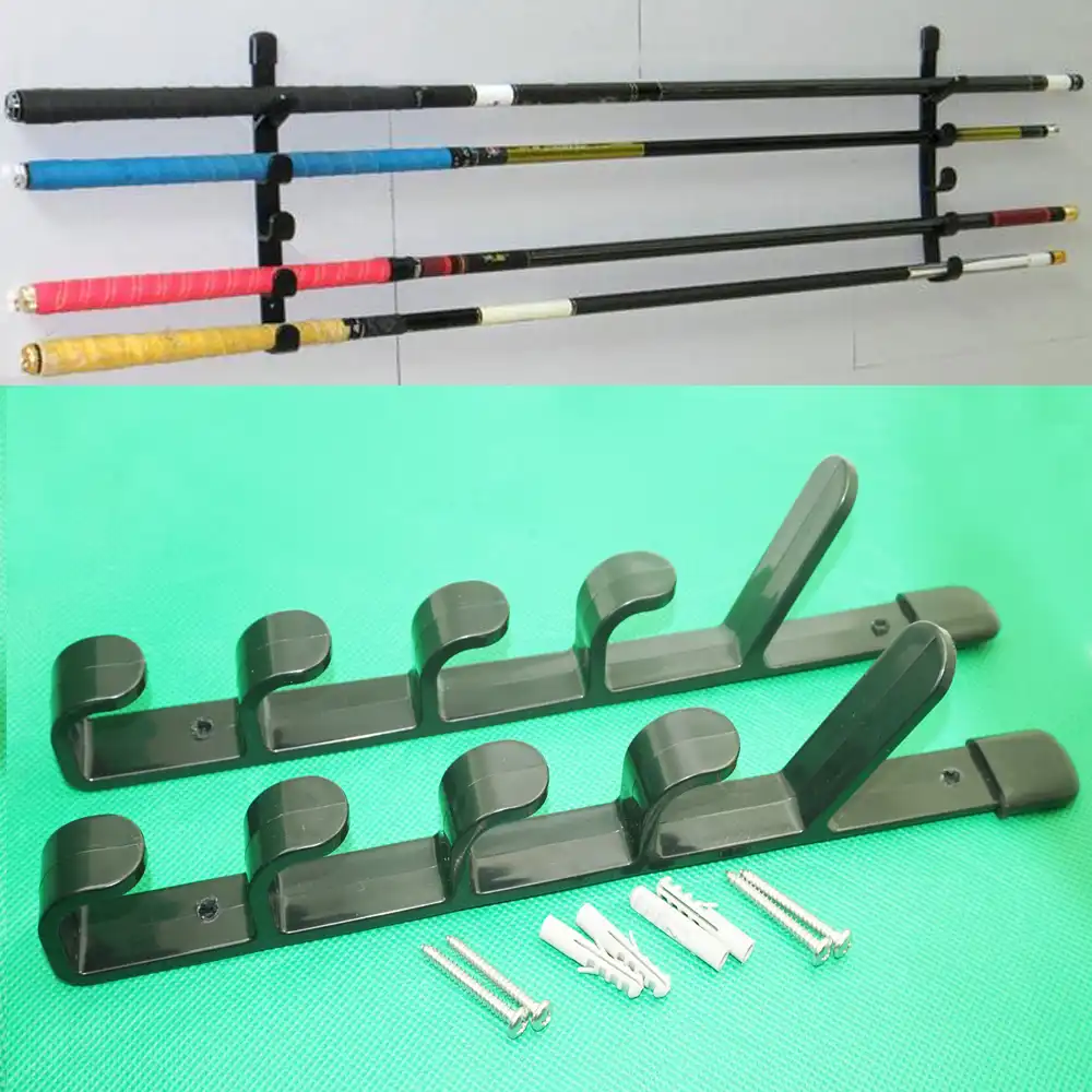 2pcs Lot Fishing Rod Pole Reel Holder Garage Ceiling Mount Rods