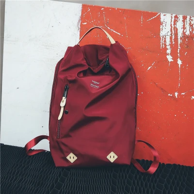 Модный Рюкзак Тренд фитнес путешествия водонепроницаемый рюкзак большой емкости повседневный Дикий портативный студенческий школьный рюкзак с отделением для ноутбука ZM205 - Цвет: Красный