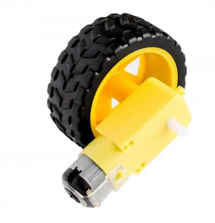 

1Lot/package Deceleration DC motor + supporting wheels smart car chassis, motor / robot car wheels