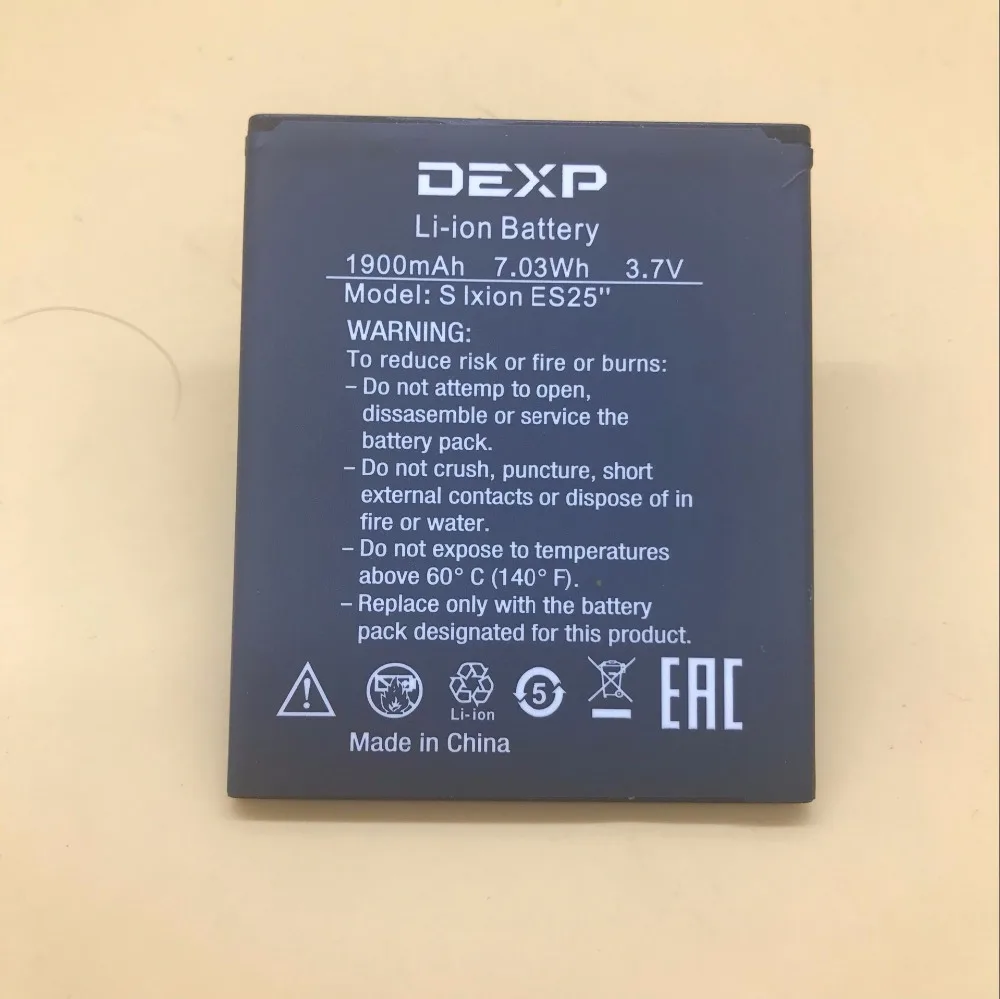 Оригинальный аккумулятор DEXP S Ixion ES25 &quot3 7 V 1900mAh для телефона ES25&quot | Мобильные